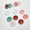 Agate Natural Stone Carved Flat Pumpkin Spacer Beads for DIY Jewelry Accessories