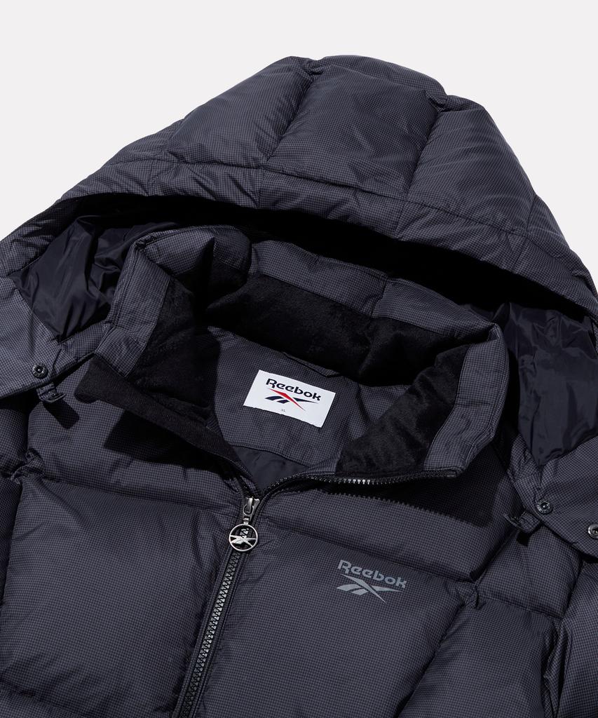 Reebok Pump Hooded 2-Way Down Jacket - Black