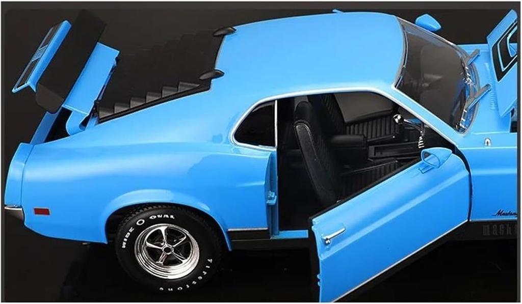 Maisto 1970 Mustang Mach Blue MAISTO scale diecast model car Ford Mustang Mach 1 Vintage car / 1/18