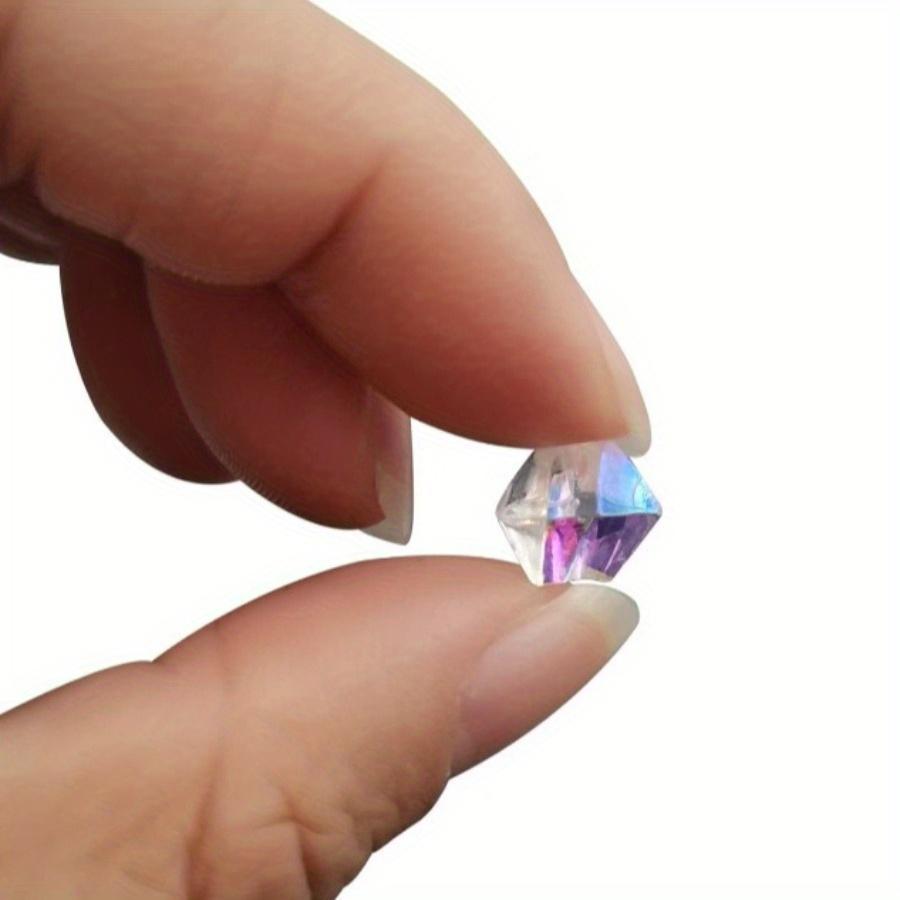 1 set 6 * 9 mm Iridescent Vase Filler, Acrylic Ice Cubes Acrylic Gem Plastic Diamonds Acrylic Table Centerpiece