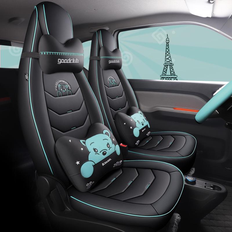 All-Season Leather Seat Cushion for Wuling MINI: Universal Fit for 5-Seater