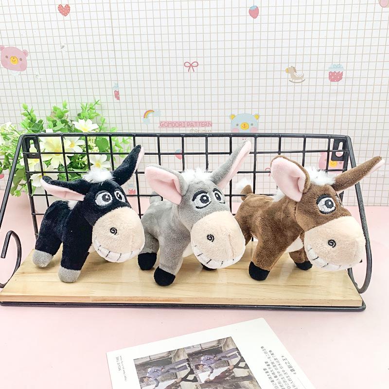 Creative Donkey Plush Keychain Pendant - Decorative Ornament Toy for Bags and Phones