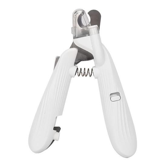 Dog Nail Clippers with Light Cat Nail Trimmer with Silent Grinder Splash Guard Portable
