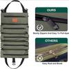 Tool Roll Bag,Multi-Purpose Roll Up Tool Bag,Wrench Roll,Canvas Tool Organizer Bucket,Car First Aid Kit Wrap Roll Storage Case
