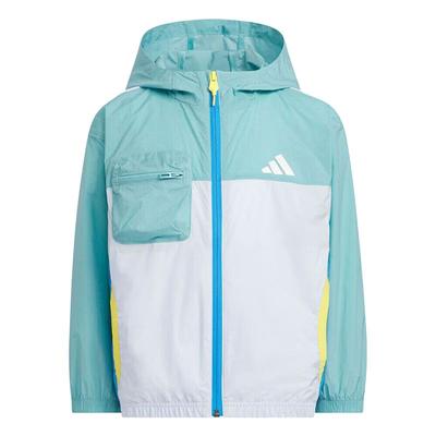Windproof Sports Woven Hooded Long Sleeve Jacket Kids Jackets KH0264
