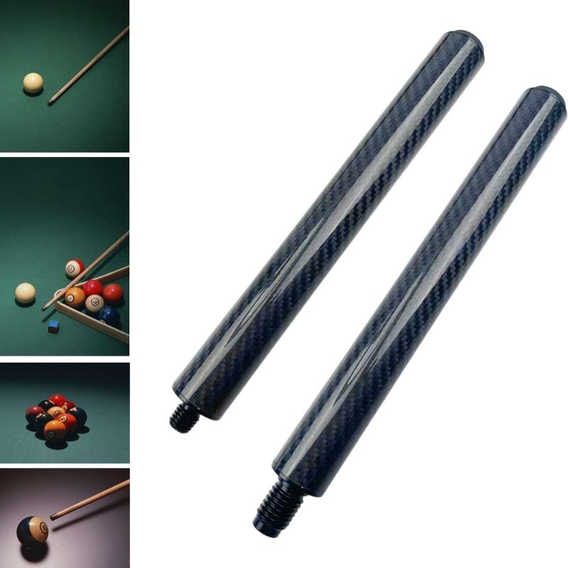 12Inch Professional Billiard Cue Connectors Attachments Carbon Fiber Construction Perfect for Extended Shot Training