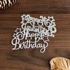 Happy Birthday Letter Die Cut Metal Embossing Stencils Carbon Steel Cutting Dies for Card Making Scrapbooking Art Craft