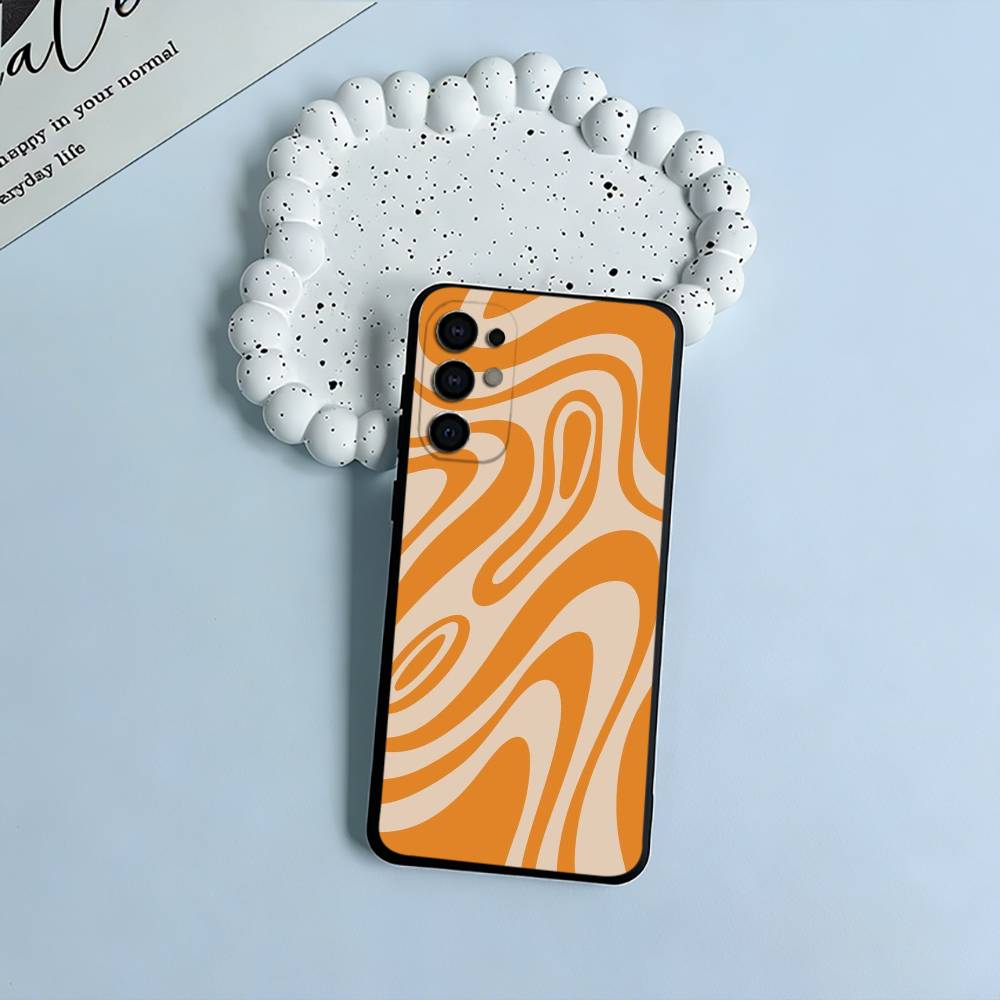Abstract -FluidWavy Pattern Phone Case For Samsung S25,S24,S21,S22,S23,S30,Ultra,S20,Plus,Fe,Lite,Black Soft Silicone