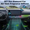 12pcs Diamond Painting Car Aromatherapy Vent Clip Bling Air Vent Decorations Car Diffuser Vent Clip for Women