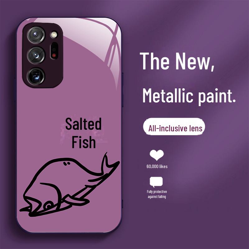 Lustige Cartoon Flüssigglas Hülle für Samsung Galaxy Note 20 - Einfaches, Kreatives, Sturzsicheres Design