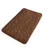 Pebble Pattern Non-Slip Bathroom Mat: Water-Absorbent, Simple Style, Door and Floor Use