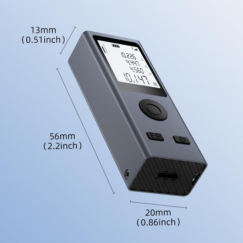 Laser Distance Meter Multifunctional Portable Measuring Device Metal Housing Mini Size Rangefinder Measurement