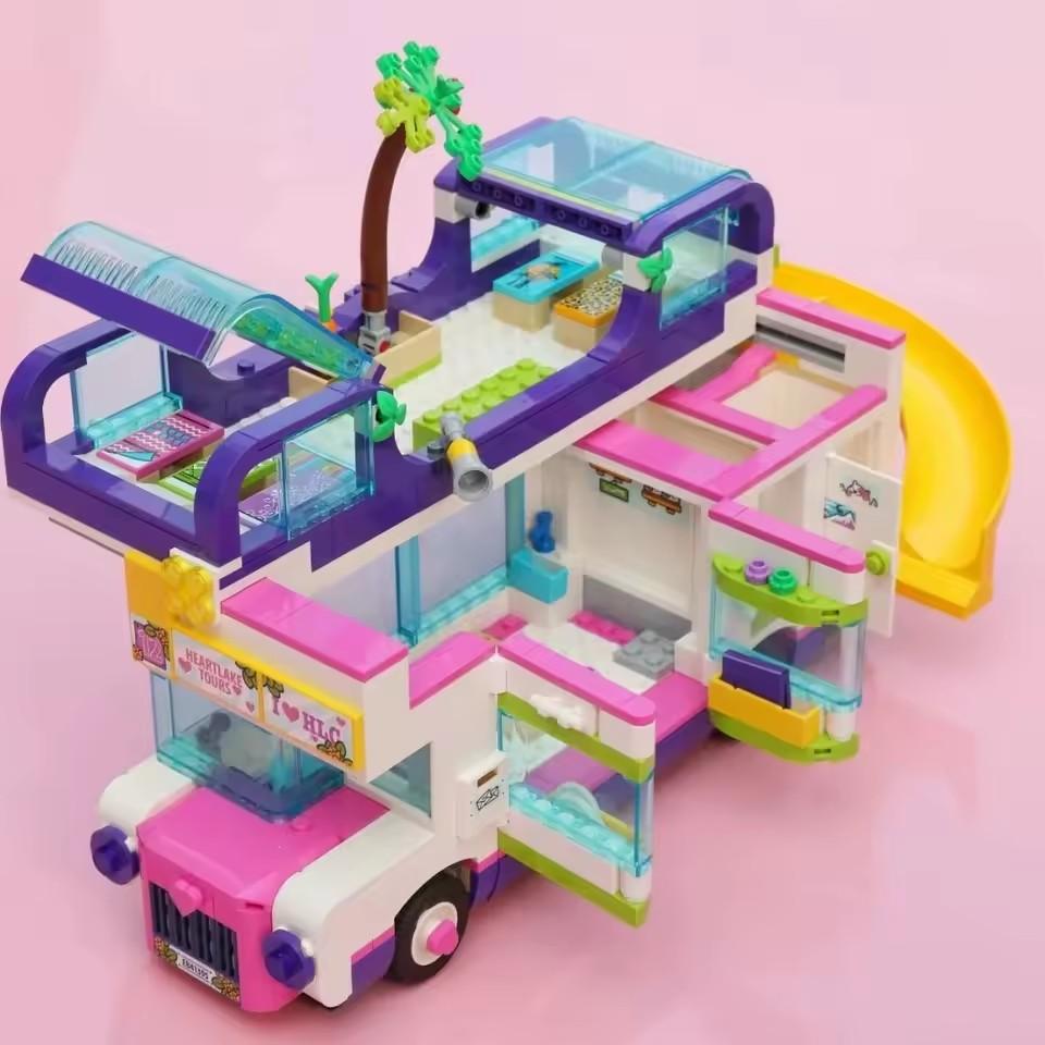 

Good friend Series Compatible Girl Series Friendship Bus Children Assembly MOC Toy building Block Gift Camping outdoor Rv model
