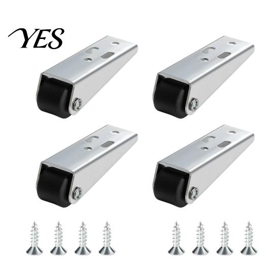 Side Mount Sliding Door Roller 4/8Pcs Vertical Track Wheel, Load-Bearing Anti-Sag Bottom Rollers, Dual Bearing Heavy Duty Guide for Wardrobe