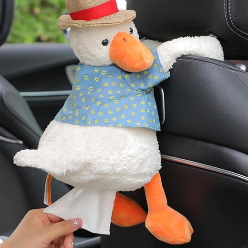 28GC Car Headrest Tissue Box Car Interior Accessories Duck Animal Pattern Paper Case