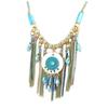 Les Trésors De Lily [Q0946] - Designer Necklace 'Acapulco' Green Blue Gold - 60 Mm