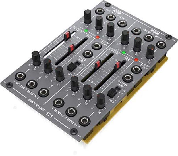 Behringer Analog Synthesizer Modular Eurorack Module Eurorack Compatible Analog Dual VCF Module SYSTEM100 Series 121 DUAL VCF Gray