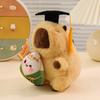 Capybara Plush Toy Soft Short Plush Stuffed With Pp Cotton Fill Graduation Gift