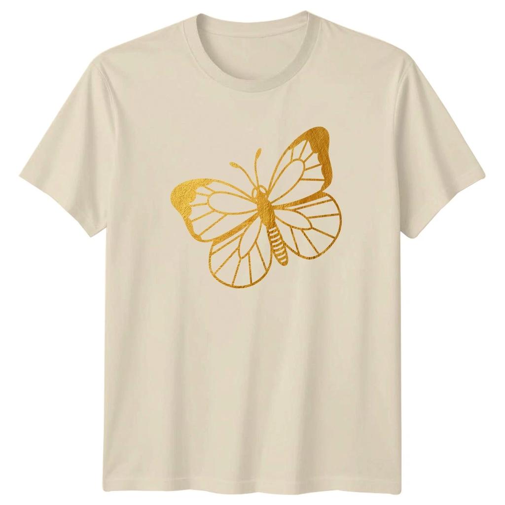 Golden Butterfly Elegant Design T-Shirt Butterfly Nature Birthday Gift