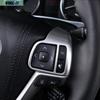 Silver Steering Wheel Button Decor Cover Trim For Toyota Highlander 2017-