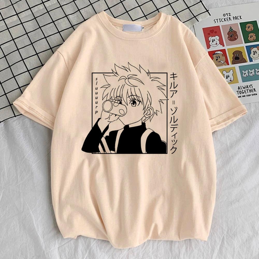 Hunter x Hunter top tees female Colorful streetwear Gothic korean clothes shirt Vintage 80s Comfortable kawaii Breathable Trendy