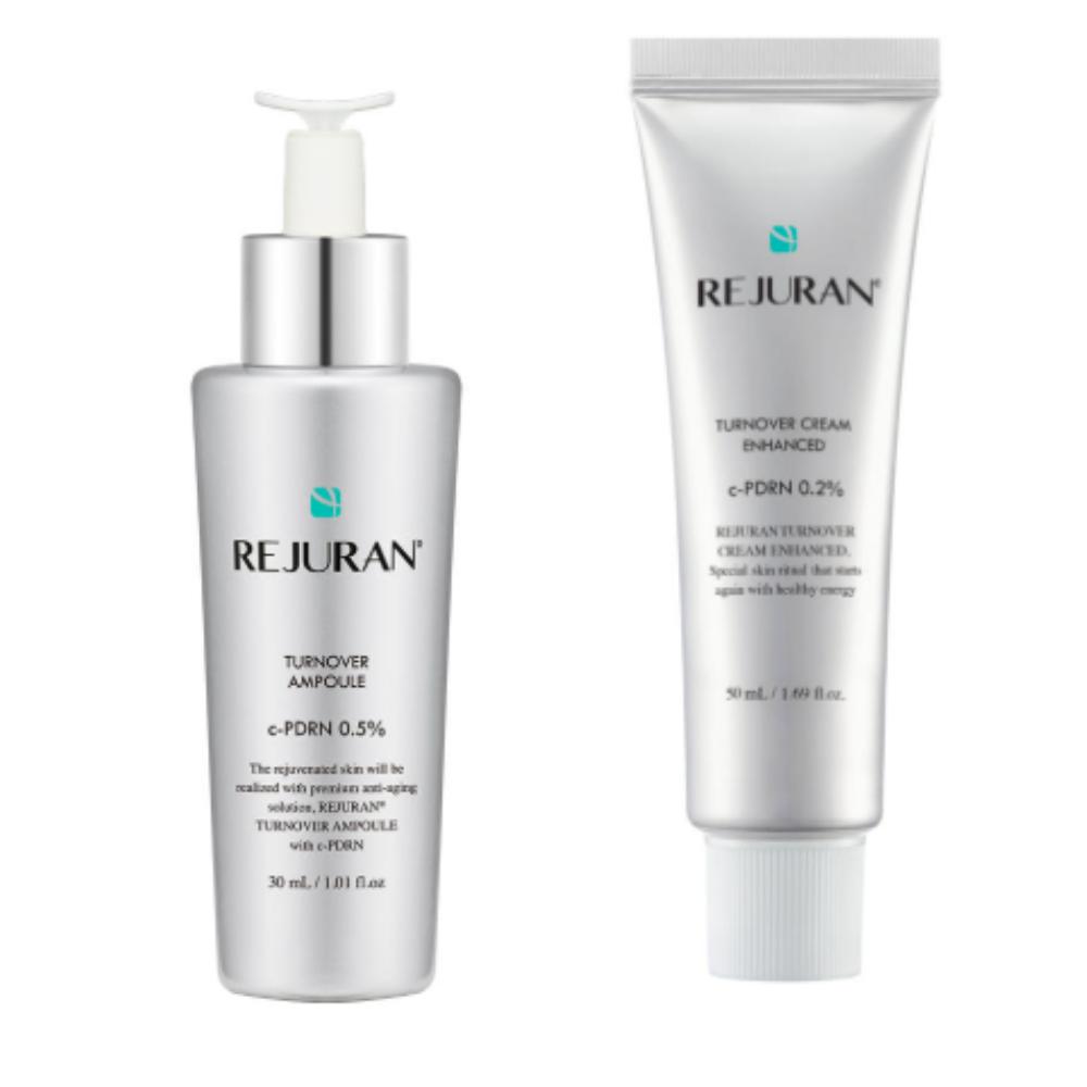 Ампула Rejuran Turnover 30 мл + Усиленный Крем Turnover 50 мл – Набор для Обновления Кожи