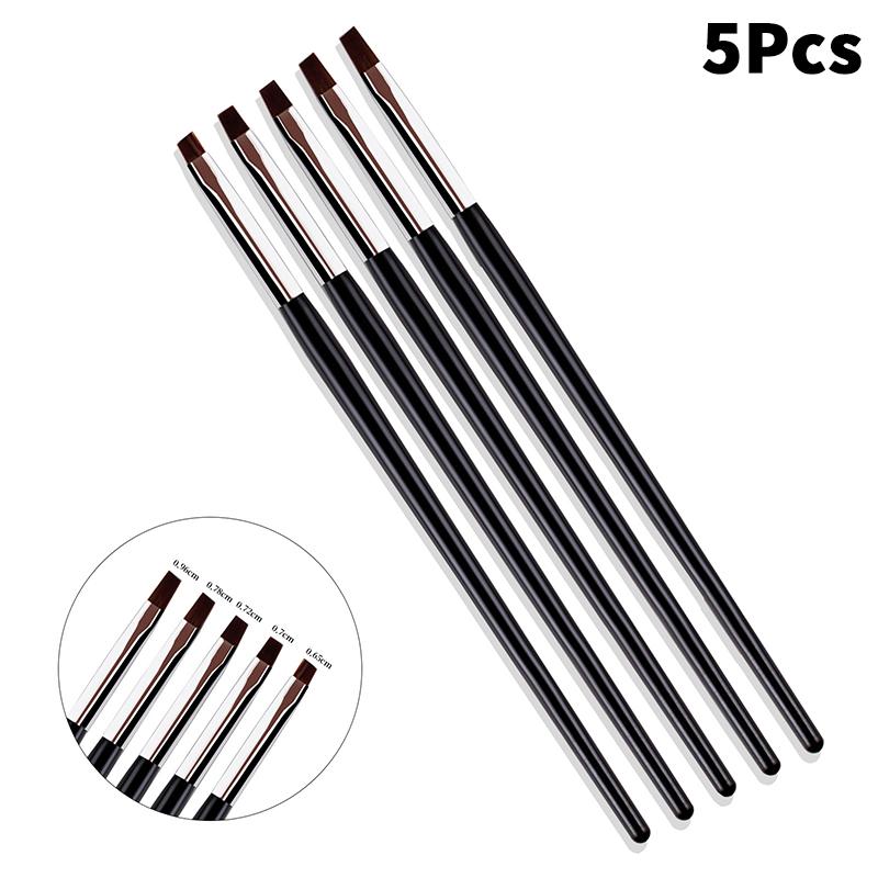 

5/7 шт. Стоматологічні пензлі-ручки для формування композитної смоли Нейлонові пензлі Пензлі для манікюру Різні розміри Стоматологія Композитні зуби Стоматологічний матеріал 5Pcs