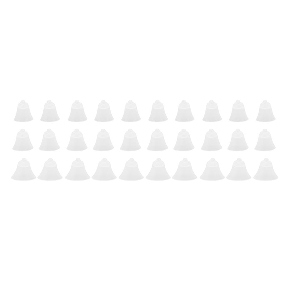 10Pcs 3 Hole White Hearing Amplifier Domes Earbud Tips Soft Static Free Silicone Hearing Amplifier E