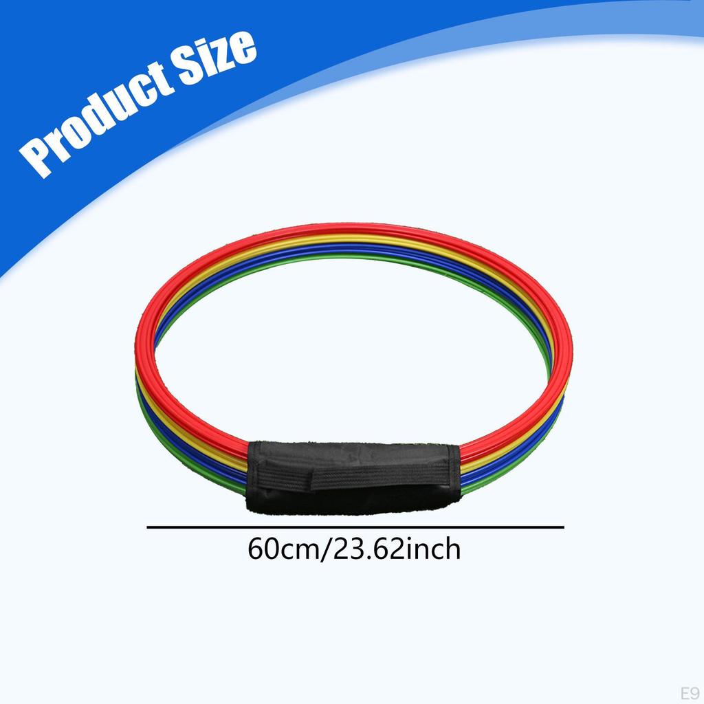 12 Stuks Wendbaarheidsringen Oefening Snelheidscirkel Multifunctionele Voetwerk Balans Oefeningen Springringen