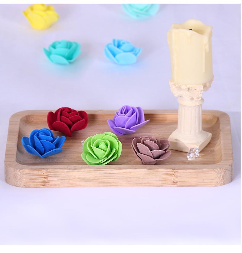 Uflower 100Pcs Artificial Foam Rose Flowers Head PE Fake Flower for Wedding Party Home Dceor DIY Bear Rose Valentines Day Gifts