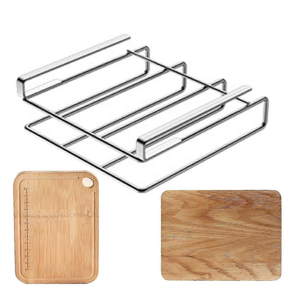 Chopping Board Rack Under-Cabinet Cutting Board Holder Strong Load-bearing Heavy-Duty