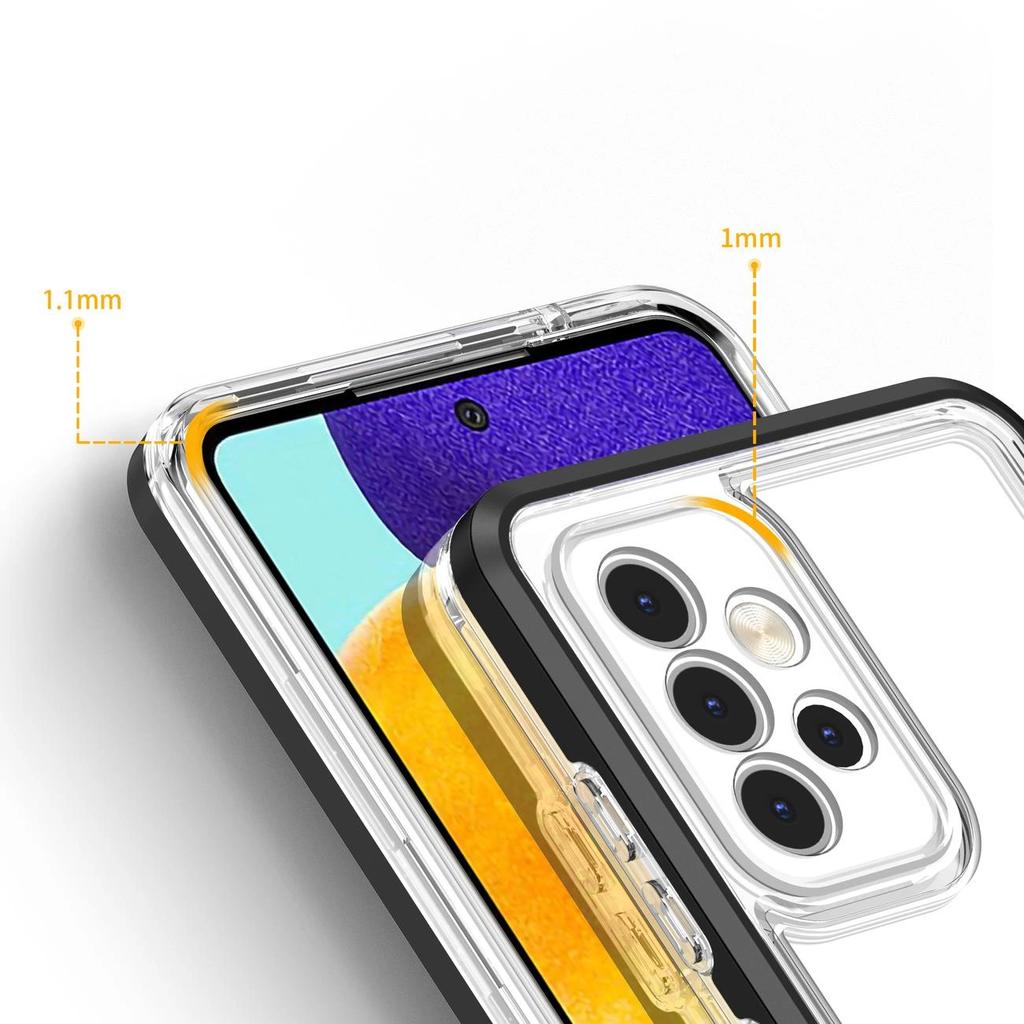 Clear 3In1 Etui Do Samsung Galaxy A13 5G Żelowy Pokrowiec Z Ramką Czarny