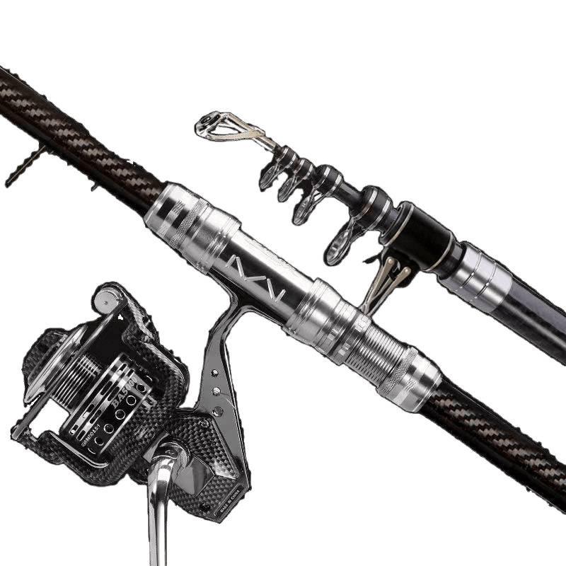 Ultra-Light Hard Carbon Sea Casting Rod, 3.6m/4.5m Threaded Long-Cast Fishing Rod Set