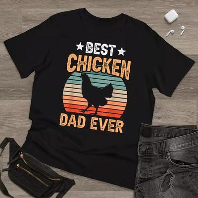 Bester Hühner-Papa aller Zeiten Papa Vatertag Vatersprüche Papa Schwarzes T-Shirt
