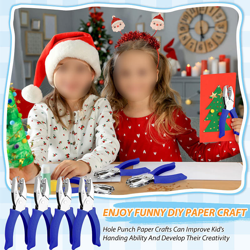 Cute Single Hole Puncher Scrapbooking Paper Punches Kawaii Star Heart Circle Hole Punch DIY Craft Shape Cutter Perforator 2025