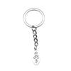 Metal Fittings Yoga Keychain Sport Theme Key Ring Souvenir 28mm