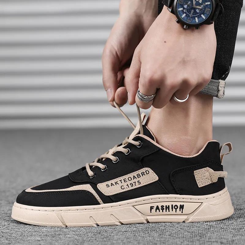 Summer New Breathable 2024 Men Sneakers Version of Men's Low-top Sneakers Canvas Shoes All-match Sports Casual Shoes Men Shoes