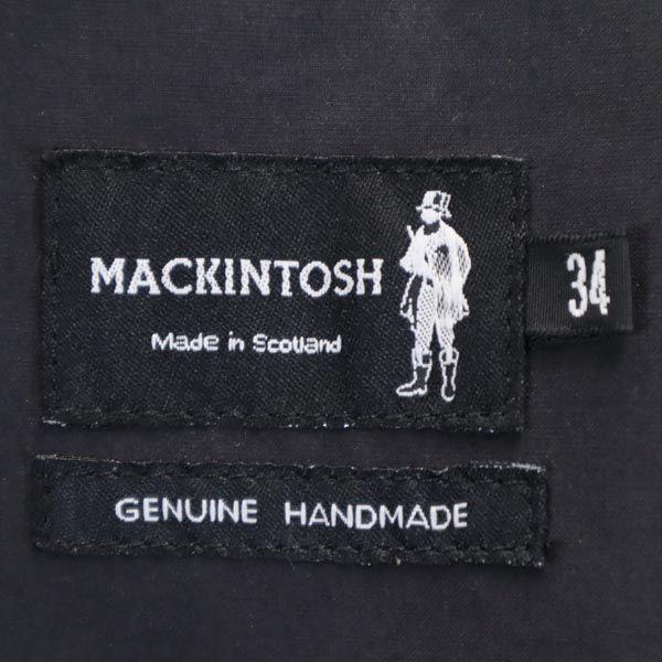 Mackintosh Stainless Collar Coat 34 Black Handmade Women Used