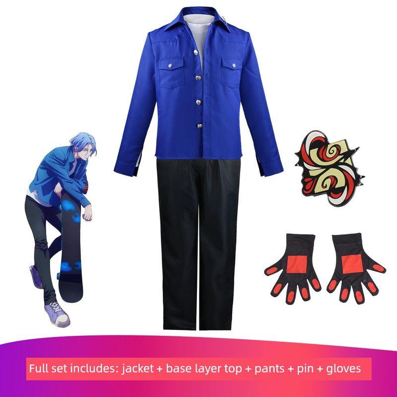Infinity Skateboard Cosplay Outfit Chinen Miya Sweatshirt Anime Convention Performance Costume Role-Playing Clothing