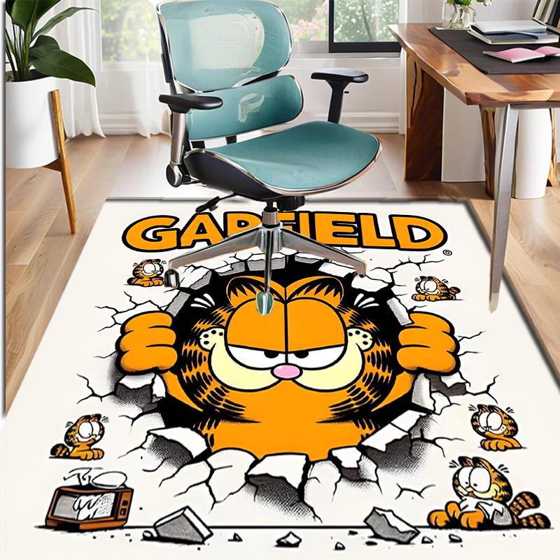 Garfield Pattern Rug, Indoor/Outdoor Mat, for Picnic, Gameroom, Bedroom, Office, Living Room, Home Decor Carpet, Birthday Gift