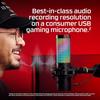 HyperX QuadCast 2 USB Condenser Microphone RGB Lighting Black for PC Mac Streamers Content Creators Gamers