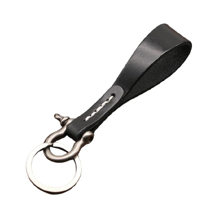 Universal Leather Car Fobbed Keychain Lanyard Metal Keyrings Leather Key Chain for Men Women
