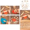Mattarello in Legno per Bambini Fatto a Mano per Preparare Cibo e Gioco Creativo