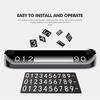 Alloy Car Card Phone Number Plate Temporary Parking Card Plate For Mercedes Benz AMG C180 C300 W124 W176 W177 C200 C260 GLC CLE BF1