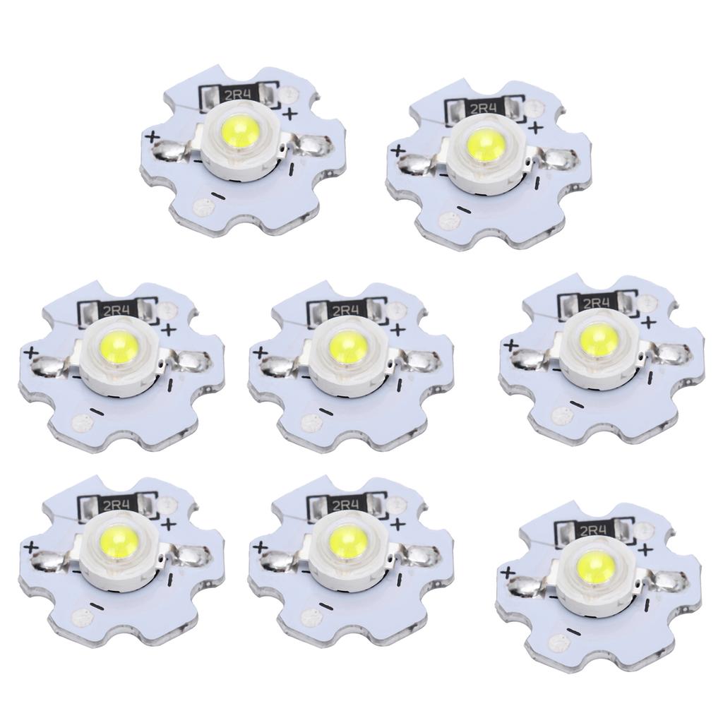 25Pcs 5V LED Chips 200LM 3W High Power LED Lamp Beads for DIY Lighting FixturesPure White