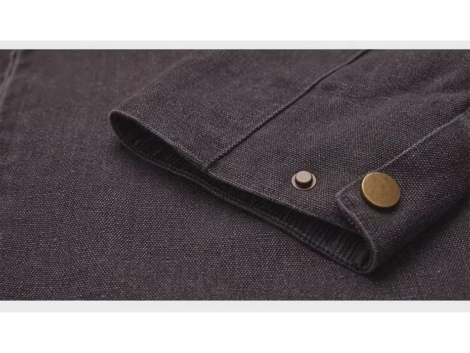 American Retro Lapel Workwear Jacket - Spring/Autumn 2023 Trendy Brand Loose Cotton Top