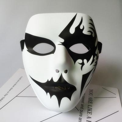 1db Hip Hop Felnőtt Kézzel Festett Fehér Street Dance Férfi Felnőtt Maszk Halloween Kellékek Masquerade Teljes arcmaszk