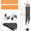 60" Extra Large Tuned Metal Wind Chime for Outdoor Relaxation - Low Tone Memorial Chime