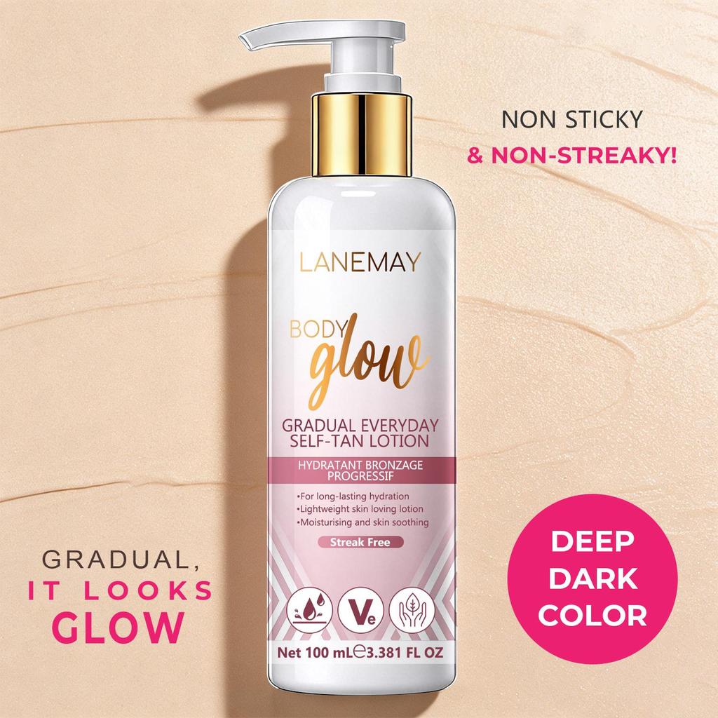 Gradual Everyday Self-Tan Lotion-Skin Soothing & Hydrating-Easy Application-Suitable For All Skin Types, 100ml