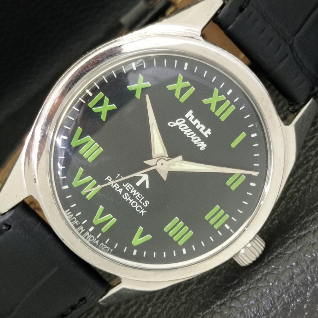 

INDIAN HMT JAWAN HAND-WINDING MENS BLACK COLOR DIAL WATCH a431064-2 R105-a431064
